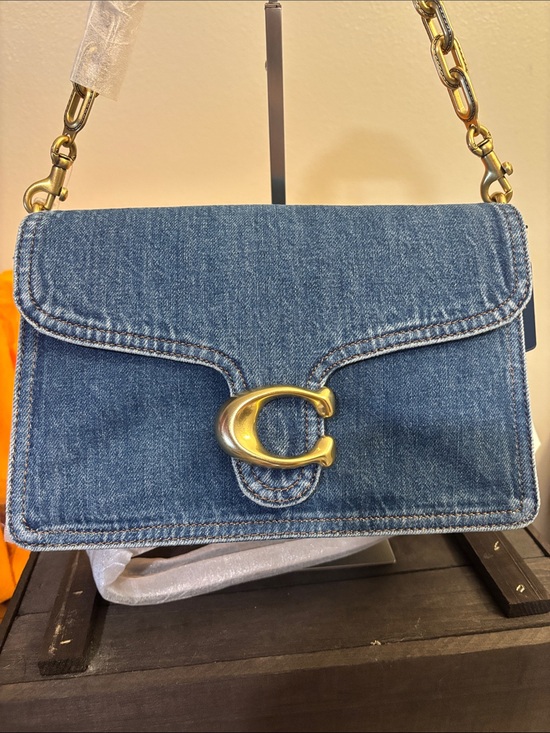 Coach Handbags - Denim Tabby Shoulder Bag with Gold 'C' Accent
